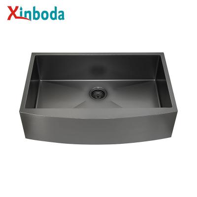 China Without Faucet Latest Nano Products Bathroom Apron Hand Sink 304 Stainless Steel Thickening Handmade Kitchen Sink for sale