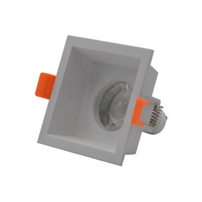 China Embeded GU10 / MR16 LED Downlight Fixtures Commercial Lights AC Press Steel Round And Square 3 Halogen Bulbs 50W 220-240V Max IP20 Years 220-240V for sale