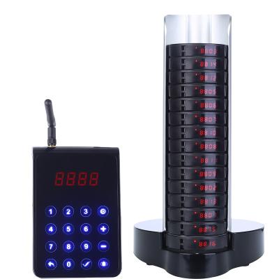 China FCC FM CS-15QM-L Waterproof Technology CE System CE System Automatic Buzzer Beeper Wireless Restaurant Pagers Service Paging Machine for sale