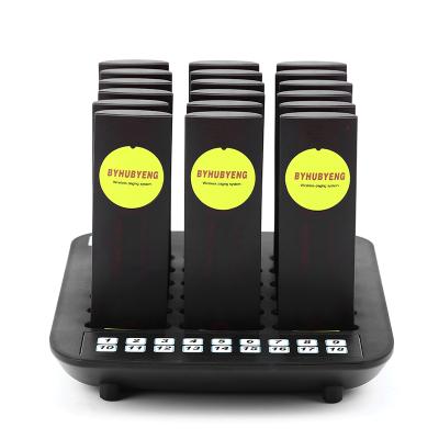 China Mini Size Restaurant Pager Waiter Calls Queue System 18 Call Ringing Contest Wireless Customer Service Equipment for sale