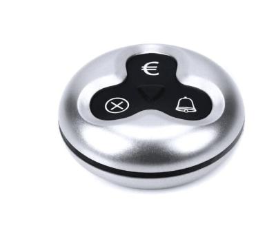 China About 3000 times. Silicone Rubber Buttons Two Call And Wireless Restaurant Caregiver Table Calls Button for sale