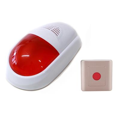 China Toilet or Public Area Emergency Waterproof Wireless Sound Light Alarm System Used in Toliet Wireless Nurse Call SOS Alarm Machine with Remote for sale