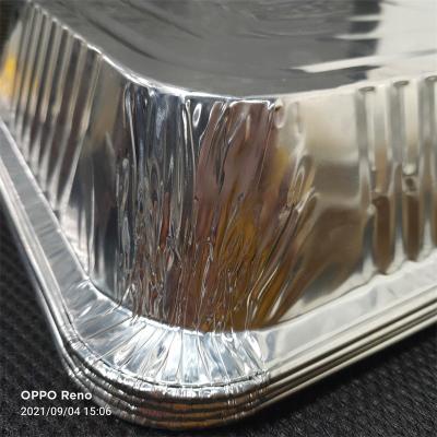 China Half Size Aluminum Foil Pan With Plastic Lid And Baking Lid for sale