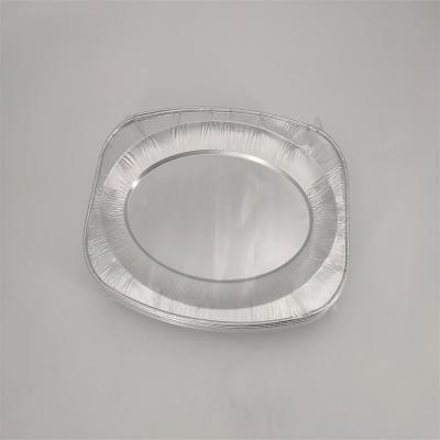 China Disposable Oval BBQ Pan Aluminum Foil Fish Tray Dish for sale