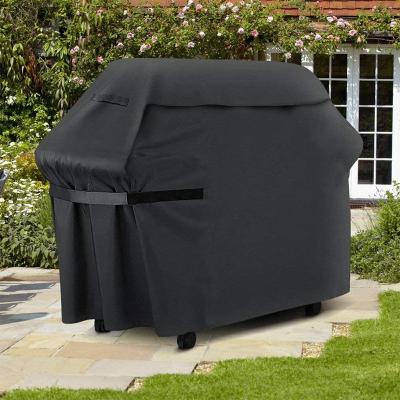 China Outdoor BBQ Grill Cover Easily Cleaned BBQ Dust BBQ Cover Weber Waterproof Grill Cover Rain Resistant Protective Black for sale