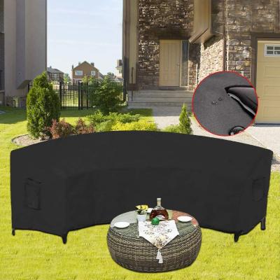 China Factory Customized Popular Curved Elastic Breathable Furniture Cover Sofa Comfort Cover Black Waterproof Wear Resistant Fashion Dust Cover for sale