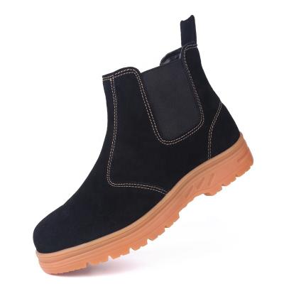 China Factory Store Wholesale Breathable Cow Suede Heated Used Working Boots Anti-smash Anti-puncture for sale