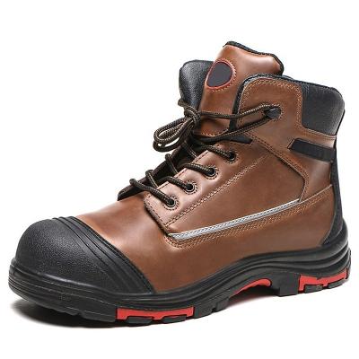 Cina Customized Men Steel Toe Daxx Waterproof Bots Oil Tanned Leather Sefty Men Boots Socks Chelsea Cheap Work Boot Sale Safety Shoes in vendita