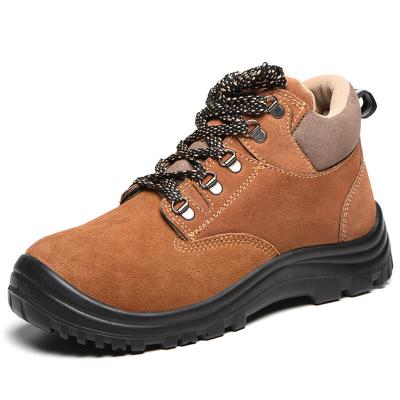 China Training Sport Steel Toe Boots Sued Outdoor PU Rubber Cool Men's Fashion Working Boots Welding Boots Safety Shoes for sale