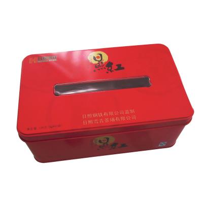 China Food square tea tin packaging for sale