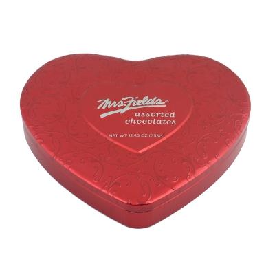 China Recyclable Heart Shape Metal Box for sale