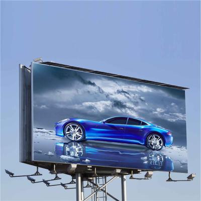 China Solar Power Unipole Outdoor Advertising Steel Steel Billboard for sale