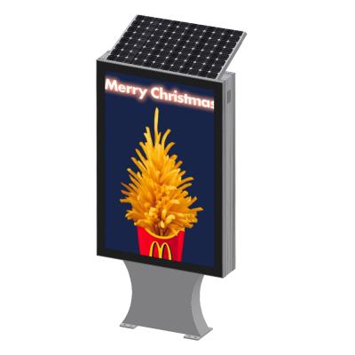 China Outdoor Public Advertising Standing Mupi Solar Powered Light Box W4m X H2.3m for sale