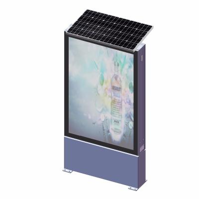 China Street Aluminum Profile Waterproof Solar Panel Advertising Light Box For Sale for sale