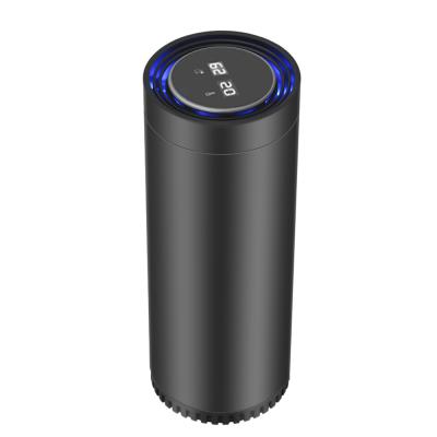 China Three Layer Filter Quality Manufacturer Best Portable Mini Smart Usb Rechargeable Car Air Purifier With Hepa Filter for sale