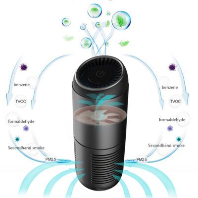 China New Usb Filter Three Layer Air Filter Rechargeable Portable Gift Car Home Air Purifier With Hepa Filter Sterilizer for sale