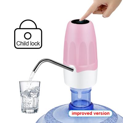 China Electric Water Pump Dispenser Mini Water Bottle Pump USB Charging Electric Water Dispensers Pump Automatic Switch Water Dispenser for sale