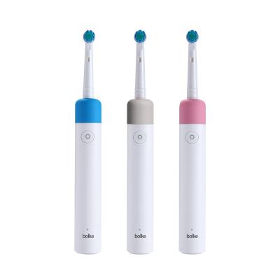 China Travel Battery Powered Slim Blue Rechargeable Spinning Vibration Black Private Label Electric Toothbrush for sale