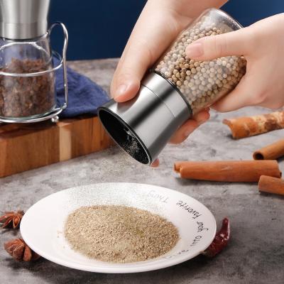 China Wholesale Sustainable Stocked Amazon Kitchen Spice Manual Salt Grinder Seasoning Salt Pepper Mills for sale