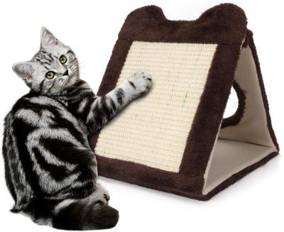 China Stocked Folding cat scratch board cat scratcher cat play board for sale