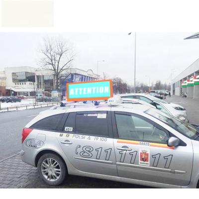 China Mobile Advertising On Car P5 Wireless Taxi Led Display Advertising Full Color Taxi Top Light Top Advertising Signs for sale