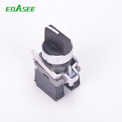 China C/D CE IEC 22mm Standard 2 Position, 3 Position, Select Metal Push Button Switch Long & Short Handle Rotary Switch for sale