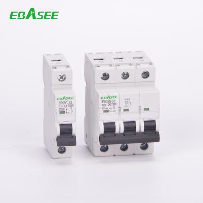 China Electric Power EBASEE EBS9B 10KA Since Hot Sale AC Type C D Automatic Miniature Circuit Breaker MCB for sale