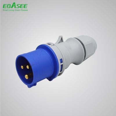 China 16A 32 Amp 3 Pin Plug 220-240V Male-Female Industrial Industrial Socket and Outlet for sale