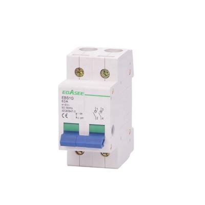 China ON-OFF-ON 16A 25A 40A 63A isolating switch 3 poles mcb isolator for sale