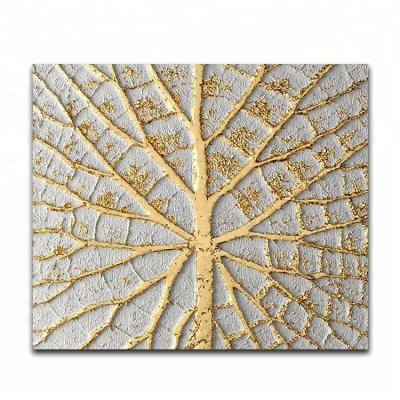 China Abstract Metallic Aluminum Canvas Painting Wall Art For Home Decor for sale