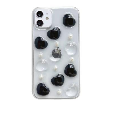 China Custom epoxy clear black and white shockproof mobile phone shell case for Huawei p20 p30 pro for sale