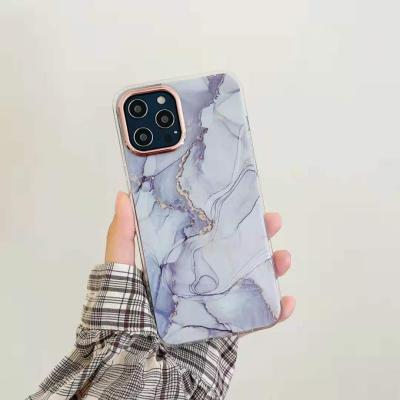 China High Quality Shockproof IMD Tpu Silicon Marble Cell Phone Back Cover Case For iPhone 12 pro X max XR XS 8 7 6 max plus 11 for sale