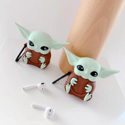 China For AirPods Pro 3D Grogu Yoda Cute Baby Earphone Case For Airpods Pro 1 2 Cartoon Mandalorian Cover Device For Airpod 1/2/3 for sale