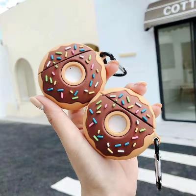 China For Soft Cute Designer Silicone Earbud Case 3D Earbuds Donuts Cookies Case For Airpods 1 2 For Apple pro for sale