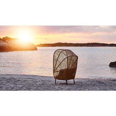 China Eco-friendly Cocoon Chair Outdoor Furniture Garden Style Rope Lounger Rope Patio Furniture for sale