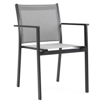 China UV-Resistant Wholesale Patio Furniture Aluminum Outdoor Dining Chairs With Clamp for sale