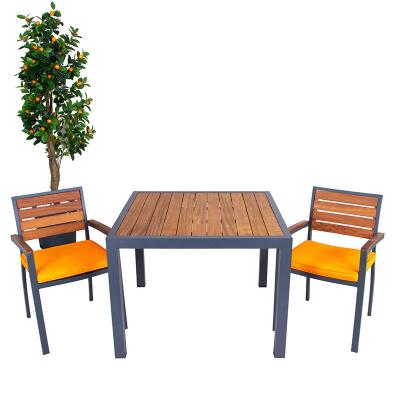 China UV And Water Resistant Popular Teak Patio Dining Garden Furniture Set Lounge Chairs For Outdoor for sale