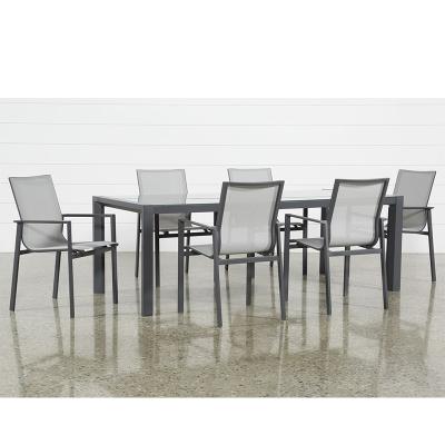 China Garden Stackable Wholesale Aluminum Furniture Outdoor Table and Chairs for sale