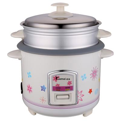 China China Manufacturers 1.2l Inner Cylinder Pot Nonstick Coating Electric Rice Cooker With Aluminum Steamer for sale