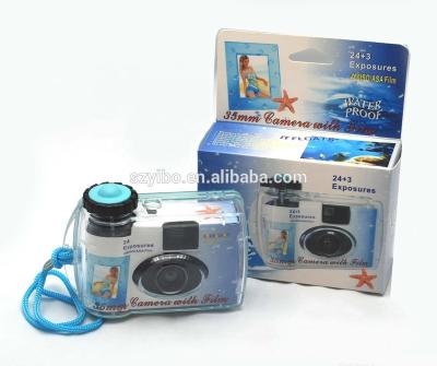 China Cheap Disposable Camera OEM 35mm (3M) Customized Design Waterproof Shell UNDERWATER CAMERA, Disposable Underwater Film Camera Camera for sale