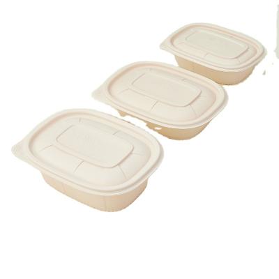 China Thickened Heat Resistant Environmental Protection Please Ask Ship Bento Food Storage Disposable Lunch Box Custom Biodegradable Disposable Tableware for sale