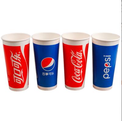 China 100% Biodegradable Disposable 7oz Takeaway In 32oz Cola Cup Biodegradable Thickened Long Cold Drink Cup for sale