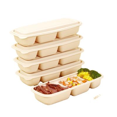 China Disposable Lunch Box Biodegradable Disposable Tableware Sets Environmental Food Storage Container For Caterer for sale