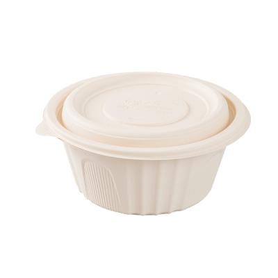 China Thickening Environmental Protection Seal And Customizable Large Capacity Thickening Bento Lunch Bowl Tableware Bowl Environmental Biodegradable Disposable Seal for sale