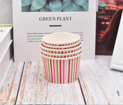 China Wholesale Environmentally Friendly/Degradable Disposable Frozen Yogurt Cup Fruit Cup Ice Cream Biodegradable Paper Cup for sale