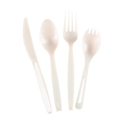 China Wholesale Customized Disposable Biodegradable Disposable PLA Knife And Fork Spoon for sale