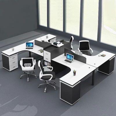 China Office Workstation Tables Workstation Tables Black Modular Furniture Office Workstation for sale