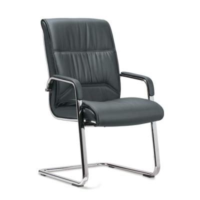 China Wholesale Fashionable Modern Black Leather Executive Chair Office Training Chair for sale