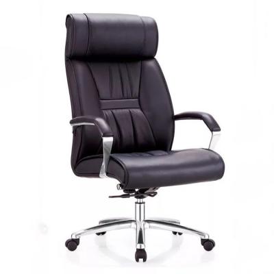 China Hot Selling Office Chair Boss Chair Office Executive Luxury Leather Chair (Height) Adjustable for sale