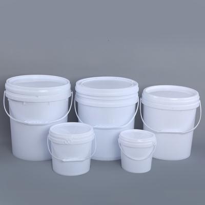 Cina Eco-friendly Cheap Empty Round 5 15 30 20 Clear Transparent Plastic 10 Liter Bucket For Oil Painting in vendita